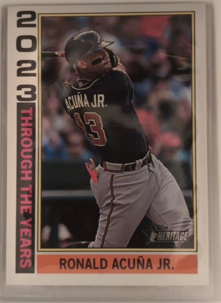 2023 Topps Heritage Through the Years #TTY-2 Ronald Acuña Jr. — front