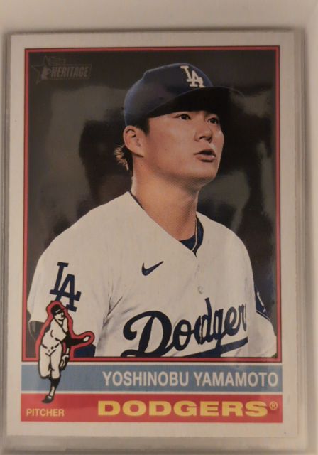 2025 Topps Heritage #172 Yoshinobu Yamamoto — front