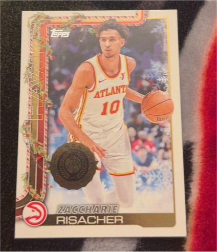 2025-26 Topps Holiday #H49 Zaccharie Risacher — front