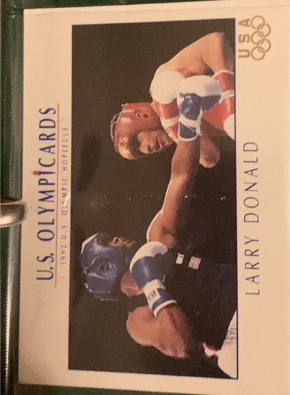 1992 Impel U.S. Olympic Hopefuls Larry Donald — front