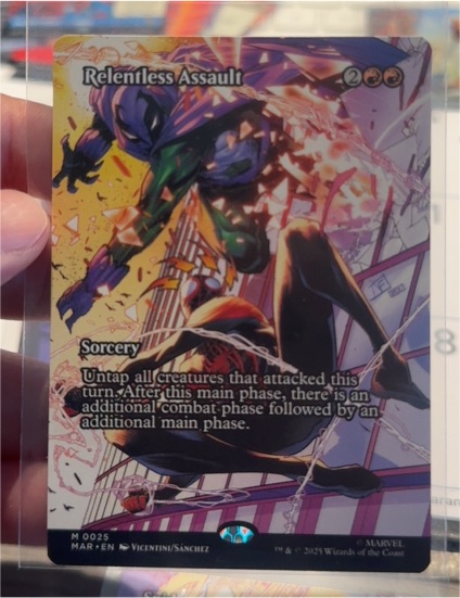 2025 Magic The Gathering Marvel Universe #M 0025 Relentless Assault — front