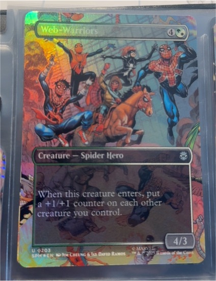 Web-Warriors (Borderless) #203 Marvel's Spider-Man — front