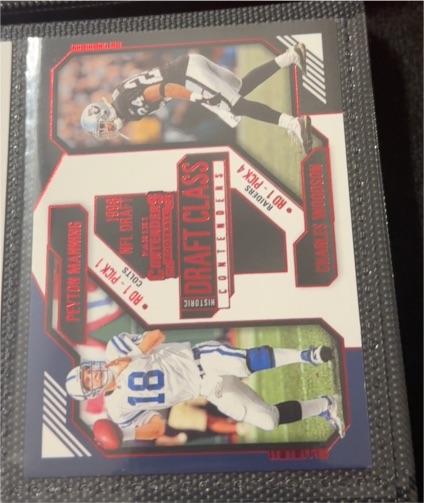 2024 Panini Contenders #17 Peyton Manning / Charles Woodson Draft Class — front