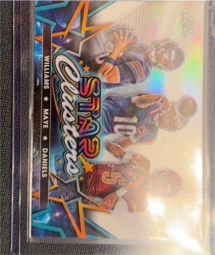 2024 Topps Cosmic Chrome Star Clusters #SCL-1 Caleb Williams/Drake Maye/Jayden Daniels — front