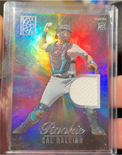 2022 Panini Capstone Rookie Materials #RM-CR Cal Raleigh — front