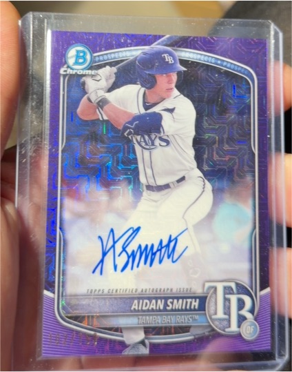 2025 Bowman Chrome Mega Mojo Auto #BMA-AS Aidan Smith — front