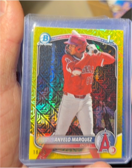 2025 Bowman Chrome #BCP-201 Anyelo Marquez — front