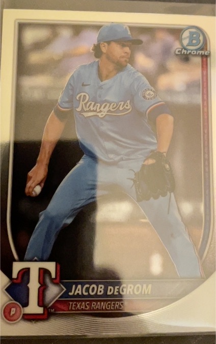 2025 Bowman Chrome #47 Jacob deGrom — front