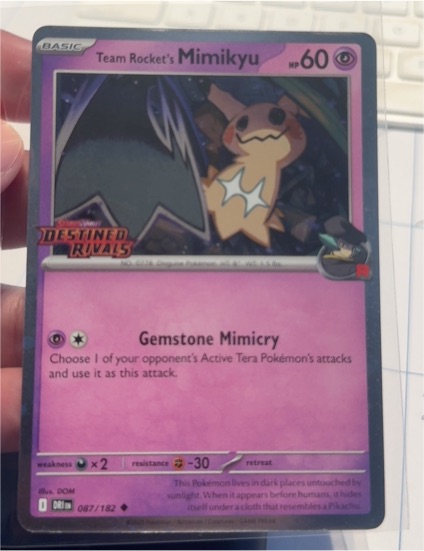2025 Pokémon SV10 Destined Rivals #087 Team Rocket's Mimikyu — front