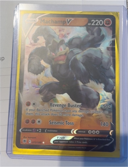 2022 Pokémon TCG Astral Radiance #072 Machamp V — front