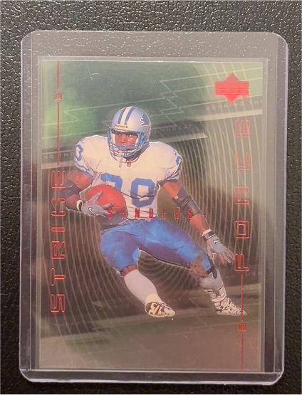 1999 Upper Deck Strike Force #SF30 Barry Sanders — front