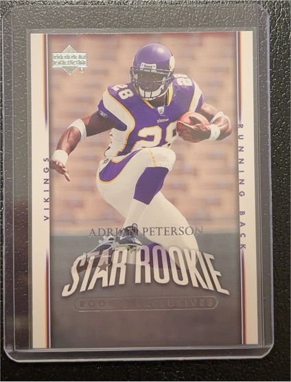 2007 Upper Deck #279 Adrian Peterson Star Rookie Rookie Exclusives — front