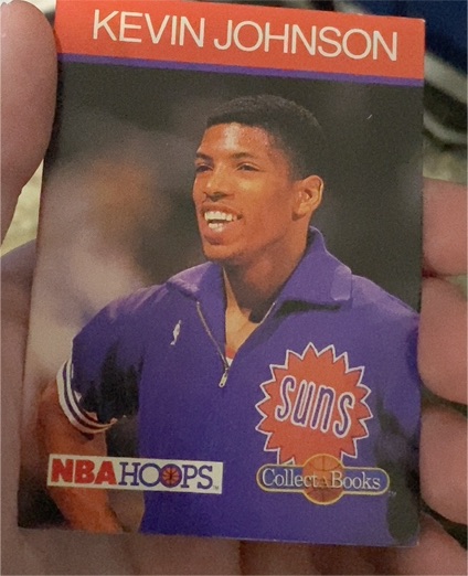 1990 NBA Hoops Collect-A-Books #40 Kevin Johnson — front