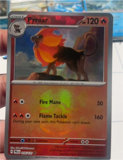 2025 Pokémon Scarlet & Violet Prismatic Evolutions #016 Pyroar — front