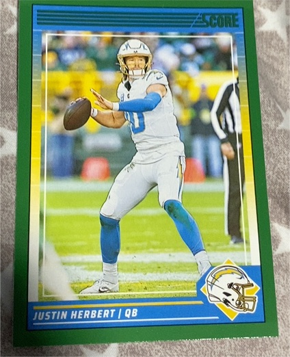 2024 Panini Score #163 Justin Herbert — front