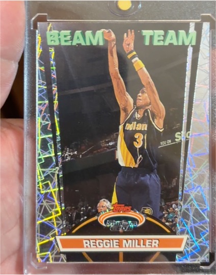 1992-93 Topps Stadium Club Beam Team #7 Reggie Miller — front