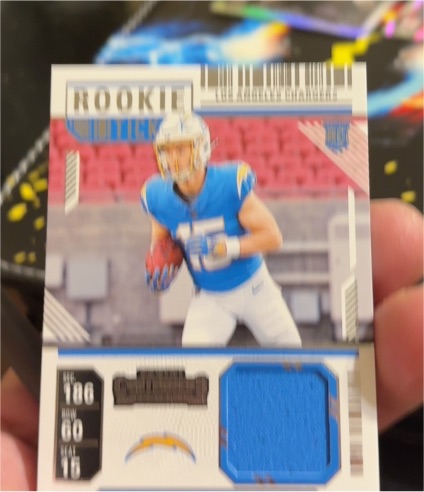 2024 Panini Contenders Rookie Ticket Patch Los Angeles Chargers — front