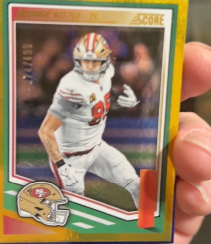 2025 Panini Score #168 George Kittle — front