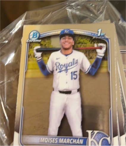 2025 Bowman Chrome #BCP-242 Moises Marchan — front