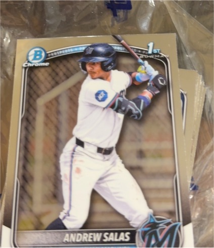 2025 Bowman Chrome #BCP-156 Andrew Salas — front