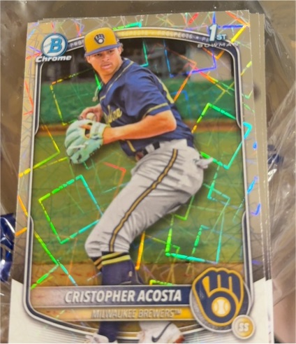 2025 Bowman Chrome #BCP-55 Cristopher Acosta — front