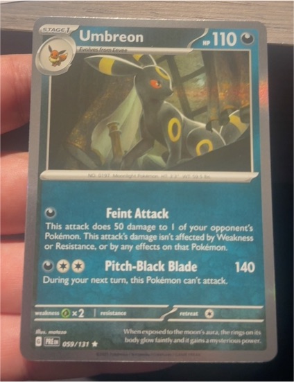2025 Pokémon Prismatic Evolutions #059 Umbreon — front