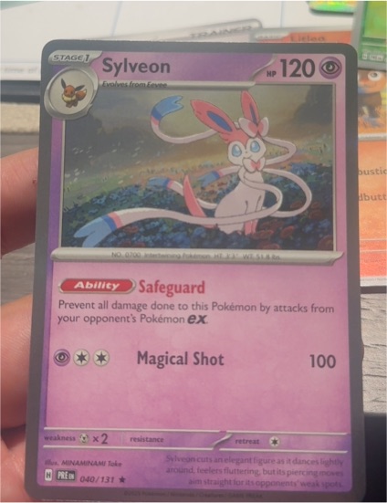 2025 Pokémon Scarlet & Violet Prismatic Evolutions #040 Sylveon — front