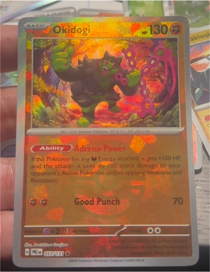 2023 Pokémon TCG Prismatic Evolutions #057 Okidogi — front