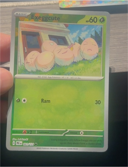 2025 Pokémon TCG Prismatic Evolutions #001 Exeggcute — front
