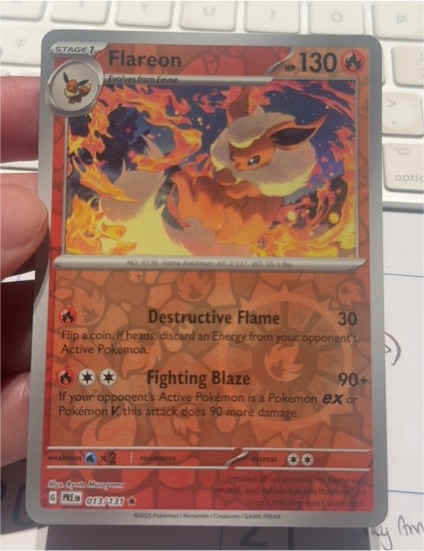 2025 Pokemon Scarlet & Violet 151 #013 Flareon — front