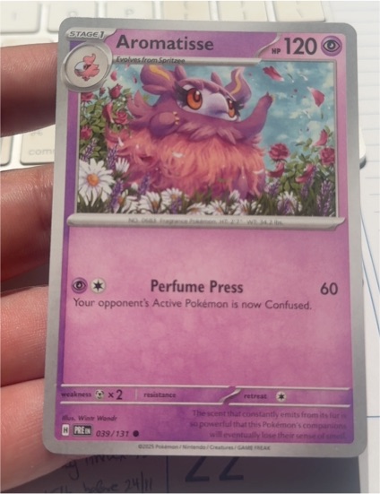 2025 Scarlet & Violet Prismatic Evolutions #039 Aromatisse — front