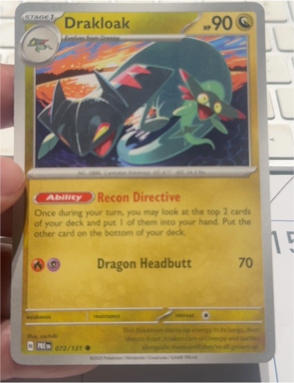 2023 Pokémon SV: Prismatic Evolutions #072 Drakloak — front