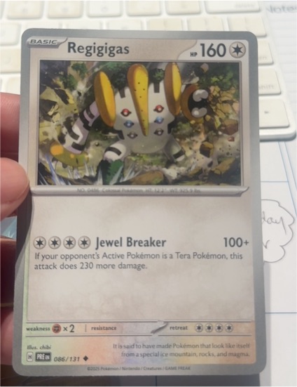 2025 Pokémon #086 Regigigas — front
