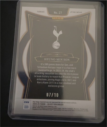 2024-25 Panini Select Premier League Terrace #27 Heung-Min Son — front