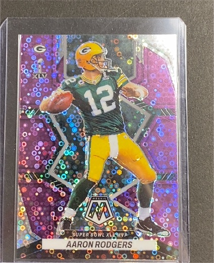 2020 Panini Mosaic Super Bowl XLV MVP #Aaron Rodgers — front