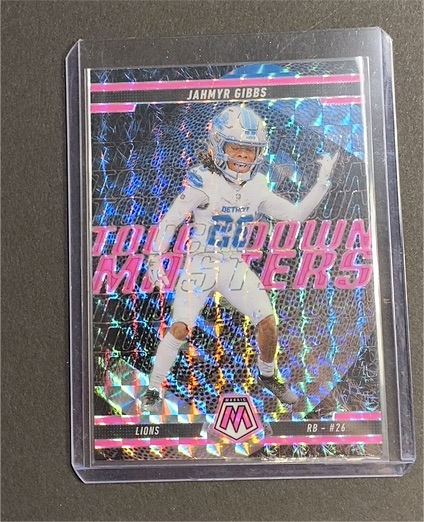2025 Panini Mosaic Touchdown Masters #6 Jahmyr Gibbs — front
