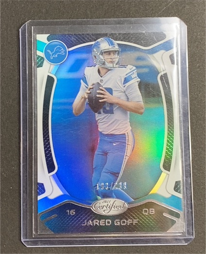2021 Panini Certified #67 Jared Goff — front