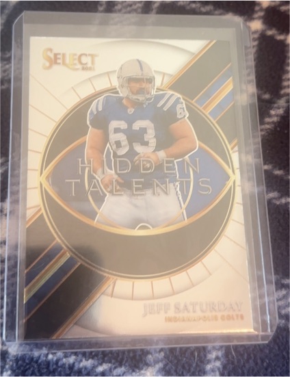 2021 Panini Select #HT-22 Jeff Saturday — front