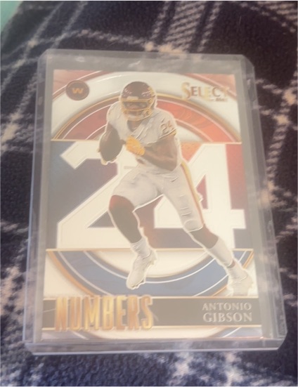 2021 Panini Select Numbers #SN-18 Antonio Gibson — front