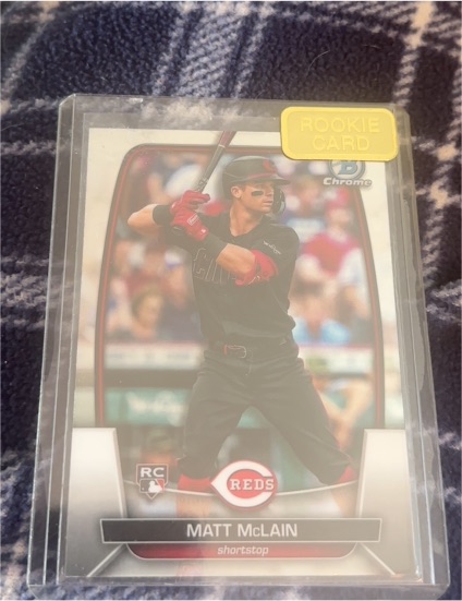 2023 Bowman Chrome #94 Matt McLain Rookie Card — front
