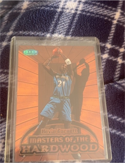 1999-2000 Fleer Tradition #3 MH Kevin Garnett Masters of the Hardwood — front