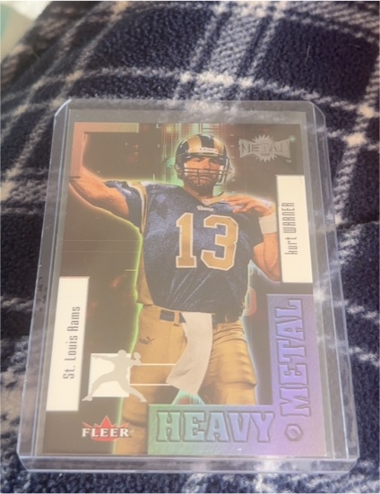 2000 Fleer Metal Heavy Metal #3HM Kurt Warner — front