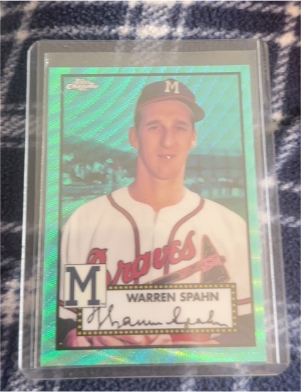 2021 Topps Chrome Platinum Anniversary #671 Warren Spahn — front