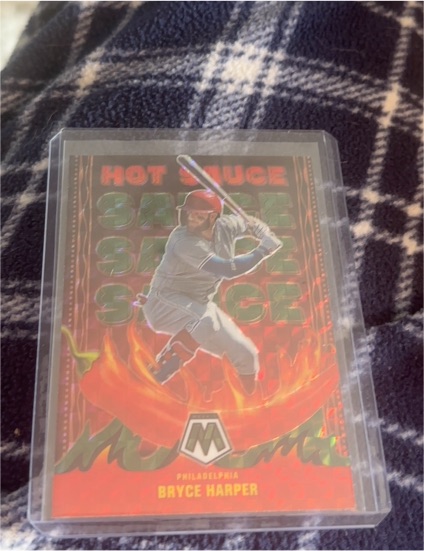 2022 Panini Mosaic Hot Sauce #HS-3 Bryce Harper — front