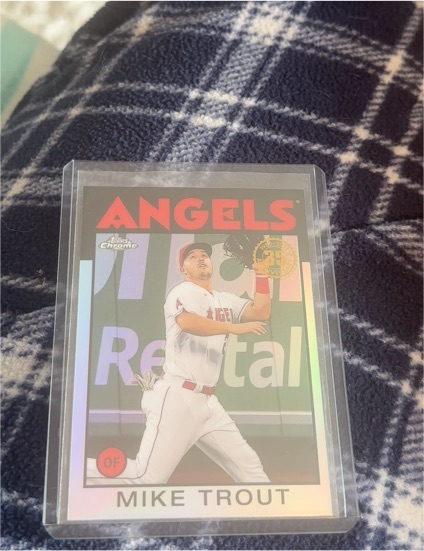 2021 Topps Chrome 1986 Topps 35th Anniversary #86BC-2 Mike Trout — front