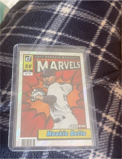 2022 Donruss Marvels #M-3 Mookie Betts — front