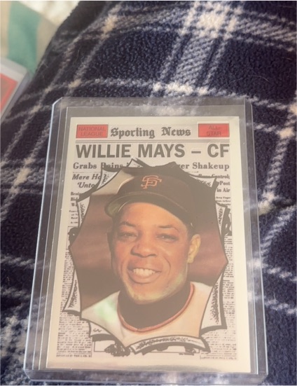 1961 Topps #579 Willie Mays All-Star Sporting News — front