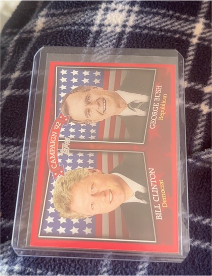 2008 Topps #HCM-1992 Bill Clinton / George Bush — front