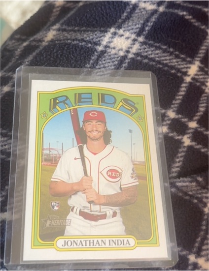 2021 Topps Heritage High Number #541 Jonathan India — front