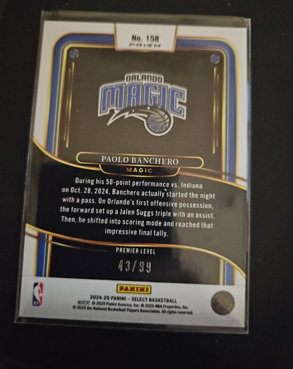 2024-25 Panini Select Premier Level #158 Paolo Banchero — front